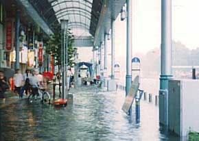 Flooding due to heavy rain on Sept 10, 2000